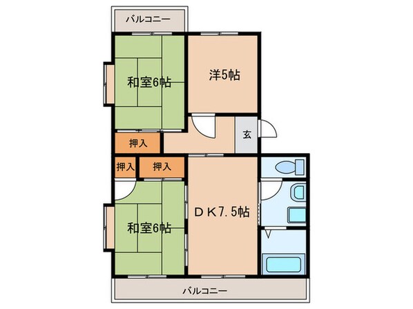 パラシオン平成の物件間取画像